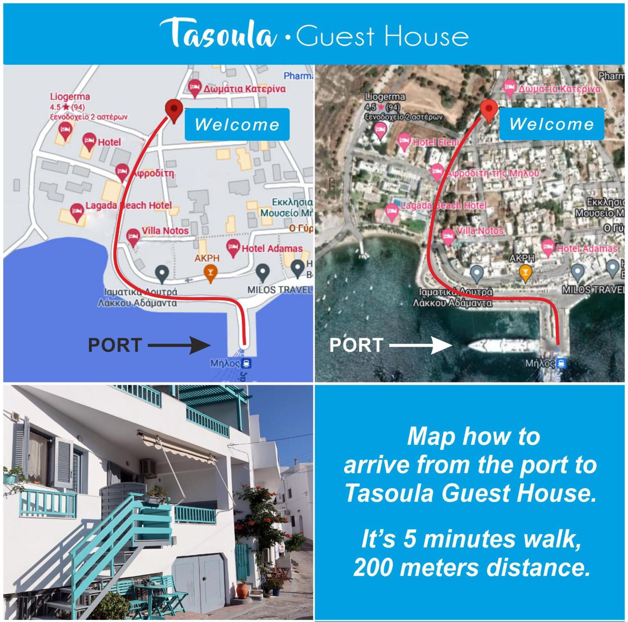 Tasoula Guest House Adamantas Eksteriør billede